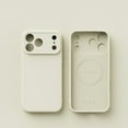 thumbnail image 1 of Compatible with iPhone 17 Pro Case, Silky Touch Premium Soft Silicone Rubber Anti-Fingerprint Protective Flexible Bumper Case, Support Wireless Charging, Anti-Scratch Microfiber Lining, White, 1 of 9