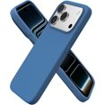 thumbnail image 1 of Compatible with iPhone 17 Pro Case, Slim Liquid Silicone 4 Layers Full Covered Soft Gel Rubber Shockproof Protective Phone Case with Anti-Scratch Microfiber Lining-Blue, 1 of 13