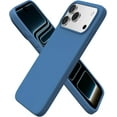 thumbnail image 1 of Compatible with iPhone 17 Pro Max Case 6.9", Slim Liquid Silicone 3 Layers Soft Gel Rubber Shockproof Protective Cover with Anti-Scratch Microfiber Lining-Blue, 1 of 13