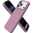 thumbnail image 1 of Compatible with iPhone 17 Pro Max Case 6.9", Slim Liquid Silicone 3 Layers Soft Gel Rubber Shockproof Protective Cover with Anti-Scratch Microfiber Lining-Lilac Purple, 1 of 13