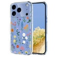 thumbnail image 1 of Compatible with iPhone 17 Pro Max Case Clear with Flower Design, Cute Soft Silicone TPU Floral Aesthetic Women Girls Transparent Protective Shockproof Anti-Scratch Anti-Yellow Phone Cover, B, 1 of 9