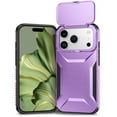 thumbnail image 1 of Compatible with iPhone 17 Pro Phone Case,With Sliding Camera Cover,2-in-1 Heavy Duty Design,Rugged Non-Slip Shockproof Anti-Scratch Protection Anti-fall Durable Phone Case,Purple, 1 of 7