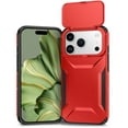 thumbnail image 1 of Compatible with iPhone 17 Pro Phone Case,With Sliding Camera Cover,2-in-1 Heavy Duty Design,Rugged Non-Slip Shockproof Anti-Scratch Protection Anti-fall Durable Phone Case,Red, 1 of 7