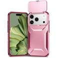 thumbnail image 1 of Compatible with iPhone 17 Pro Phone Case,With Sliding Camera Cover,2-in-1 Heavy Duty Design,Rugged Non-Slip Shockproof Anti-Scratch Protection Anti-fall Durable Phone Case,Pink, 1 of 7