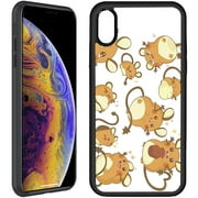Compatible with iPhone 6 / iPhone 6S / iPhone 7 / iPhone 8 / iPhone SE 3/2 (2022/2020 Edition) (4.7 Inch) Phone Case Matte Hard Back(PC) & Soft Edge (TPU)-Dedenne 1YN406