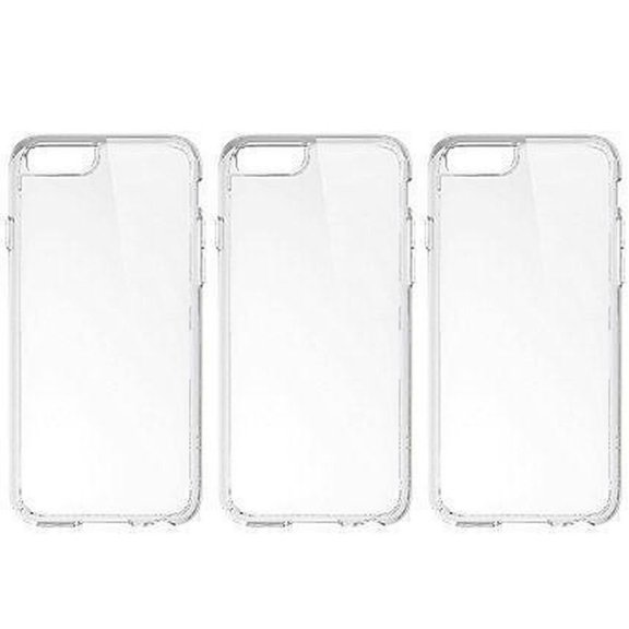 Compatible with iPhone 6s, Waterproof, Shockproof, Unbreakable, Waterstain resistant, SandProof Snowproof Full Body Protective Cover Designed Pouch 4.7" - Clear White, 3 Cases