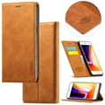 thumbnail image 1 of Compatible with iPhone 7 / 8 / SE 2020 / SE 2022 Wallet Case, PU Leather Flip Folio Case with Card Holders RFID Blocking Kickstand [Shockproof TPU Inner Shell] Phone Cover, Brown, 1 of 11