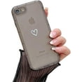 thumbnail image 1 of Compatible with iPhone 7/8/SE 2020 Case for Women Girls, Cute Love Heart Pattern Soft Slim TPU Protective Bumper Phone Case for iPhone 7/8/SE 2020 4.7＂ - Black, 1 of 14