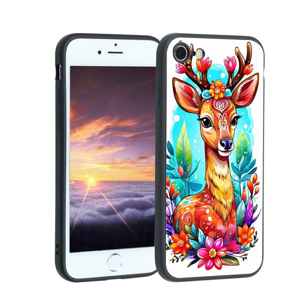 Compatible with iPhone 7 Phone Case, bohoCentralAmericanRedBrocket