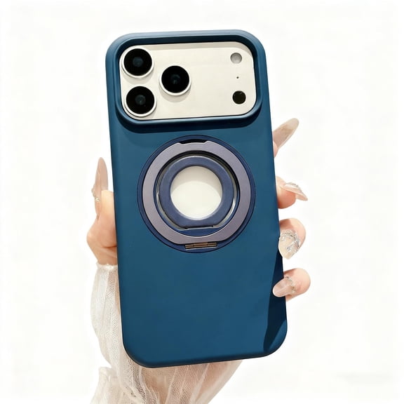 Compatible for iPhone Air Case with Invisible Ring Kickstand & Finger Ring Holder, Rugged Phone Case for iPhone Air [Compatible with Mag-Safe] Great Ring Grip, Darkblue