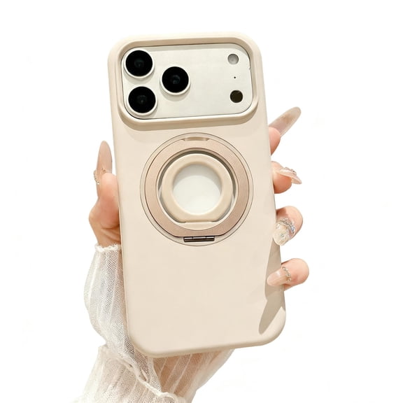 Compatible for iPhone Air Case with Invisible Ring Kickstand & Finger Ring Holder, Rugged Phone Case for iPhone Air [Compatible with Mag-Safe] Great Ring Grip, Gray