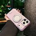 thumbnail image 1 of Compatible with iPhone Air Drop Protective PC+TPU Case with Magnetic Ring Kickstand, Luxury Ultra Slim Shockproof Anti-Scratch Anti-Fingerprint Phone Cover, Support Wireless Charging, Purple, 1 of 9