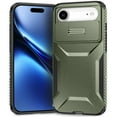 thumbnail image 1 of Compatible with iPhone Air Phone Case,With Sliding Camera Cover,2-in-1 Heavy Duty Design,Rugged Non-Slip Shockproof Anti-Scratch Protection Anti-fall Durable Phone Case,Darkgreen, 1 of 7