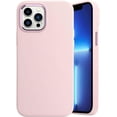 thumbnail image 1 of Compatible with iPhone Case,[Compatible with Wireless Charging] Liquid Silicone Metal Camera Full Body Protection Soft Shockproof Cover Phone Case (Pink,iPhone 14), 1 of 7