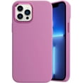thumbnail image 1 of Compatible with iPhone Case,[Compatible with Wireless Charging] Liquid Silicone Metal Camera Full Body Protection Soft Shockproof Cover Phone Case (Purple,iPhone 12), 1 of 7