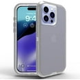 thumbnail image 1 of Compatible with iPhone Case,[Compatible with Wireless Charging] Shock Absorption Bumper Design Clear Full Body Protection Soft Cover Phone Case (Grey,iPhone 13), 1 of 4