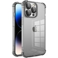 thumbnail image 1 of Compatible with iPhone Case,Crystal Clear Anti-Yellowing Anti-Scratch TPU Camera Lens Drop Corner Protection Soft Shockproof Cover Phone Case (Black,iPhone 13 Pro Max), 1 of 6