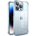 thumbnail image 1 of Compatible with iPhone Case,Crystal Clear Anti-Yellowing Anti-Scratch TPU Camera Lens Drop Corner Protection Soft Shockproof Cover Phone Case (Blue,iPhone 12 Pro), 1 of 6