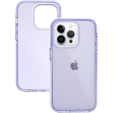 Compatible with iPhone Case,Crystal Clear [Not Yellowing][ Drop Protection] Camera Lens Protection Soft Shockproof Cover Phone Case (Purple,iPhone 15 Pro)