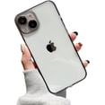 thumbnail image 1 of Compatible with iPhone Case,Crystal Clear Transparent[Not Yellowing],[ Drop Protection] with Camera Lens Protector Soft Shockproof Cover Phone Case (Black,iPhone 13 Pro Max), 1 of 7