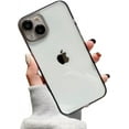thumbnail image 1 of Compatible with iPhone Case,Crystal Clear Transparent[Not Yellowing],[ Drop Protection] with Camera Lens Protector Soft Shockproof Cover Phone Case (Black,iPhone 15 Pro), 1 of 7