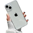 thumbnail image 1 of Compatible with iPhone Case,Crystal Clear Transparent[Not Yellowing],[ Drop Protection] with Camera Lens Protector Soft Shockproof Cover Phone Case (Clear,iPhone 12), 1 of 7