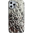 thumbnail image 1 of Compatible with iPhone Case,Curly Wave Ripple Shape Tin Foil Pattern Electro Plated Glitter Sparkle Bling Camera Lens Protection Soft Shockproof Cover Phone Case (White,iPhone 14), 1 of 7