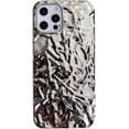 thumbnail image 1 of Compatible with iPhone Case,Curly Wave Ripple Shape Tin Foil Pattern Electro Plated Glitter Sparkle Bling Camera Lens Protection Soft Shockproof Cover Phone Case (White,iPhone 14 Pro), 1 of 7
