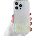 thumbnail image 1 of Compatible with iPhone Case,Cute Glitter Luminous Flowing Liquid Sand Clear [ Drop & Camera Lens Protection] Shockproof Cover Phone Case (White,iPhone 15 Pro Max), 1 of 6