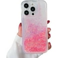 thumbnail image 1 of Compatible with iPhone Case,Cute Glitter Luminous Flowing Liquid Sand Clear [Military Drop & Camera Lens Protection] Shockproof Cover Phone Case (Pink,iPhone 12 Pro Max), 1 of 6