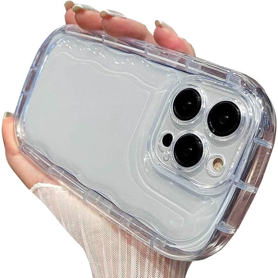 Compatible with iPhone Case,Cute Heavy Duty Rugged Anti-Scratch Bumper Camera Lens Protection Clear Soft Shockproof Cover Phone Case (White,iPhone 14 Plus)