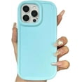 thumbnail image 1 of Compatible with iPhone Case,Cute Matte Liquid Silicone [ Drop & Camera Protection][Compatible with Wireless Charging] Shockproof Cover Phone Case (Blue,iPhone 15 Pro Max), 1 of 7