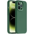 thumbnail image 1 of Compatible with iPhone Case,[ Drop & Camera Lens Protection] Soft Liquid Silicone [Microfiber Lining] Shockproof Cover Phone Case (Green,iPhone 15 Pro Max), 1 of 6