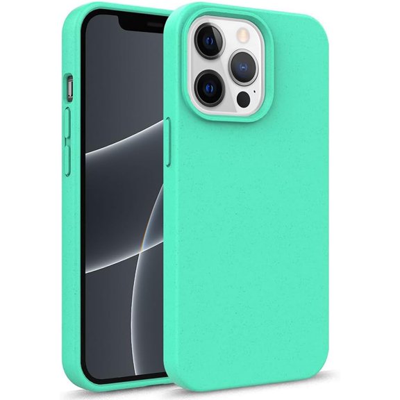 Compatible with iPhone Case,Ecofriendly Made of Plants Biodegradable Matte Full Body Protection Soft Shockproof Cover Phone Case (Mint,iPhone 11 Pro Max)