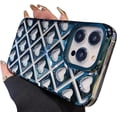 thumbnail image 1 of Compatible with iPhone Case,Electro Plated Clear Heart Argyle Laid Checkered Design Full Body Protection Soft Shockproof Cover Phone Case (Green,iPhone 15 Plus), 1 of 6