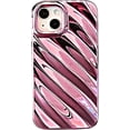 thumbnail image 1 of Compatible with iPhone Case,Electro Plated Water Ripple Curly Wave Shape Pattern Camera Lens Protection Soft Shockproof Cover Phone Case (Pink,iPhone 11 Pro Max), 1 of 7