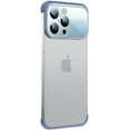thumbnail image 1 of Compatible with iPhone Case,Frameless Design [Large Viewport Design & Camera Lens Protection] Soft Shockproof Cover Phone Case (Blue,iPhone 15 Pro Max), 1 of 8