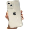 thumbnail image 1 of Compatible with iPhone Case,Glitter Diamond Camera Lens Bumper Protection,[Compatible with Wireless Charging] Clear Soft Shockproof Cover Phone Case (Clear,iPhone 15 Pro), 1 of 5