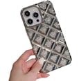 thumbnail image 1 of Compatible with iPhone Case,Glitter Electroplated Argyle Checkered Heart Full Body Protection Soft Shockproof Cover Phone Case (Silver,iPhone 15 Pro Max), 1 of 7