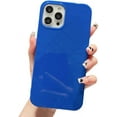 thumbnail image 1 of Compatible with iPhone Case,Glossy Solid Color TPU Full Body Protection [Compatible with Wireless Charging] Soft Shockproof Cover Phone Case (Blue,iPhone 12), 1 of 7