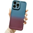 thumbnail image 1 of Compatible with iPhone Case,Gradient Liquid Silicone [Compatible with Wireless Charging] Camera Lens Protection Soft Shockproof Cover Phone Case (Blue,iPhone 14 Pro Max), 1 of 8