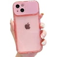thumbnail image 1 of Compatible with iPhone Case,[Large Viewport Design & Camera Lens Protection][ Drop Protection] Clear Soft Shockproof Cover Phone Case (Pink,iPhone 12 Pro Max), 1 of 8