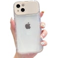 thumbnail image 1 of Compatible with iPhone Case,[Large Viewport Design & Camera Lens Protection][ Drop Protection] Clear Soft Shockproof Cover Phone Case (White,iPhone 14 Pro), 1 of 8