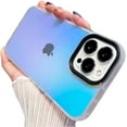 thumbnail image 1 of Compatible with iPhone Case,Laser Holographi Matte Dual Layer Clear Bumper Full Body Protection Soft Shockproof Cover Phone Case (Black,iPhone 15 Plus), 1 of 5