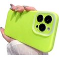 thumbnail image 1 of Compatible with iPhone Case,Liquid Silicone [Soft Anti-Scratch Microfiber Lining],[ Drop Protection] Camera Lens Protection Shockproof Cover Phone Case (Green,iPhone 15), 1 of 5