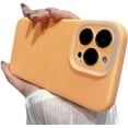 thumbnail image 1 of Compatible with iPhone Case,Liquid Silicone [Soft Anti-Scratch Microfiber Lining],[ Drop Protection] Camera Lens Protection Shockproof Cover Phone Case (Orange,iPhone 13 Pro Max), 1 of 5