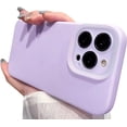 thumbnail image 1 of Compatible with iPhone Case,Liquid Silicone [Soft Anti-Scratch Microfiber Lining],[ Drop Protection] Camera Lens Protection Shockproof Cover Phone Case (Purple,iPhone 13 Pro), 1 of 5