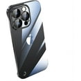 thumbnail image 1 of Compatible with iPhone Case,Luxury Electro Plated Frameless Crystal Clear Hard PC Camera Lens Protective,Ultra Thin Slim Fit Shockproof Cover Phone Case (Black,iPhone 16), 1 of 6