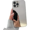thumbnail image 1 of Compatible with iPhone Case,Luxury Electroplated Bling Makeup Mirror [ Drop & Camera Lens Protection] Shockproof Cover Phone Case (Silver,iPhone 11 Pro Max), 1 of 6