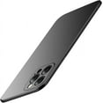 thumbnail image 1 of Compatible with iPhone Case,Luxury Matte Hard PC Slim Fit Ultra Thin Lightweight Camera Lens Protection Soft Shockproof Cover Phone Case (Black,iPhone 12 Pro Max), 1 of 7